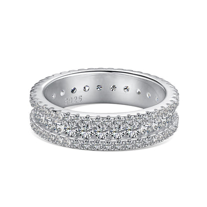 [Solara Jewelry]Delicate Colorful Round Cut Daily Ring