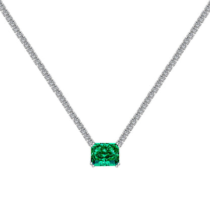 [Solara Jewelry]4.0 Carat Elegant Radiant Cut Necklace
