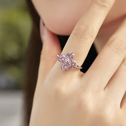 [Solara Jewelry]Four-Leaf Clover Eight-Pointed Star Ring