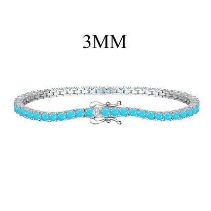 [Solara Jewelry]Dainty Charming Round Cut Tennis Bracelet
