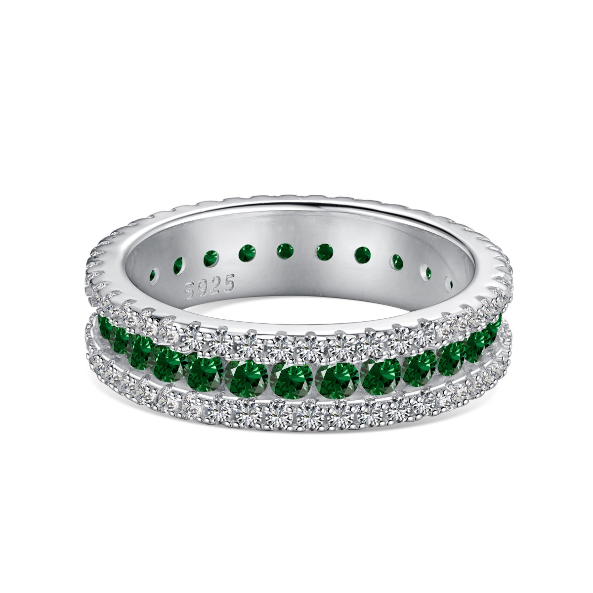 [Solara Jewelry]Delicate Colorful Round Cut Daily Ring