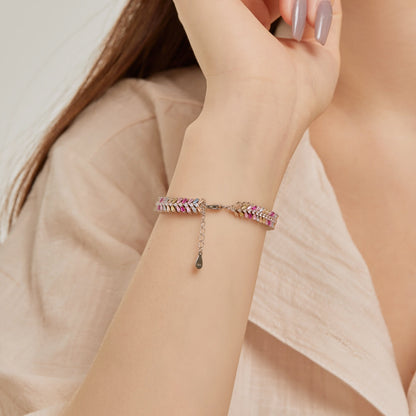 [Solara Jewelry]Dainty Radiant Emerald Cut Daily Bracelet