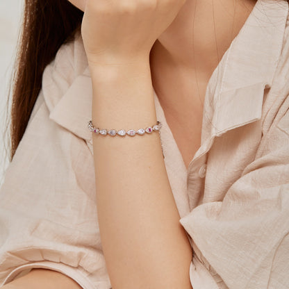 [Solara Jewelry]0.25 Carat Radiant Water Drop Shape Daily Bracelet
