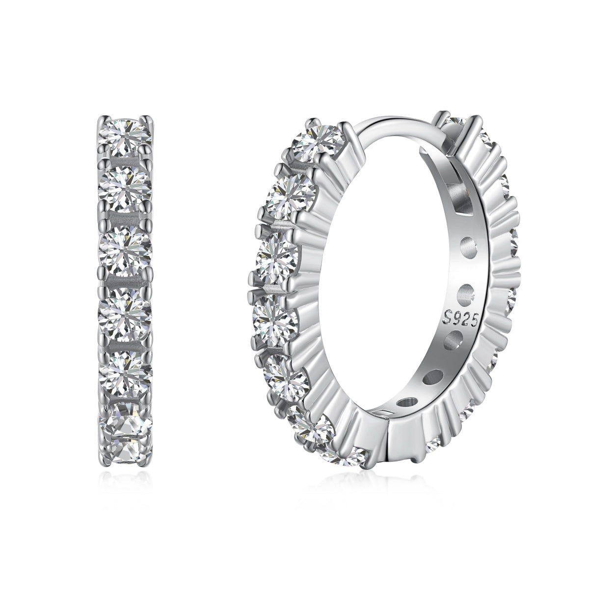 [Solara Jewelry]Radiant Colorful Round Cut Earrings