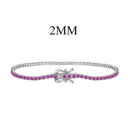 [Solara Jewelry]Radiant Colorful Round Cut Party Bracelet