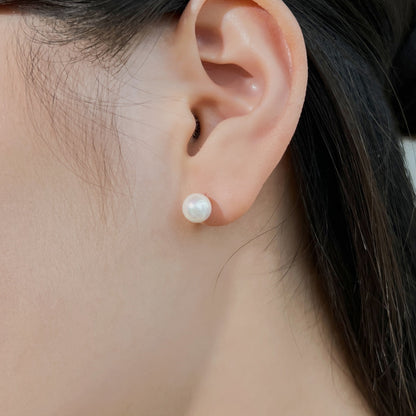 [Solara Jewelry]Delicate Pearl Earrings