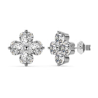 [Solara Jewelry]Four-Leaf Clover Ball Earrings