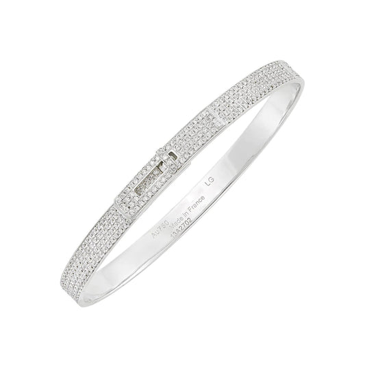 [Solara Jewelry]HM KELLY BRACELET IN SILVER AND FULL PAVE DIAMOND