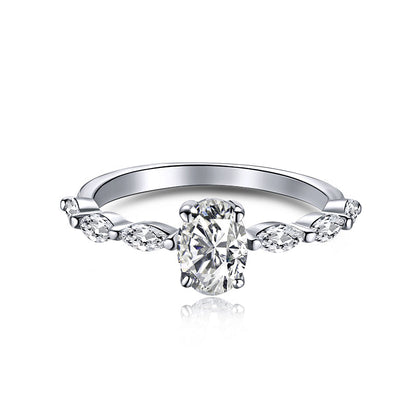 [Solara Jewelry]0.75 Carat Luxurious Vibrant Elongated Cushion Cut Daily Ring