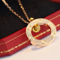 [Solara Jewelry]LOVE NECKLACE ADJUSTABLE ROSE GOLD