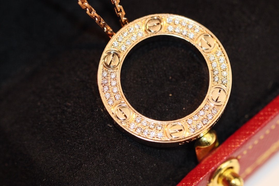[Solara Jewelry]LOVE NECKLACE ADJUSTABLE ROSE GOLD
