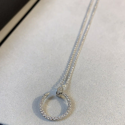 [Solara Jewelry]JUSTE NECKLACE SILVER DIAMONDS
