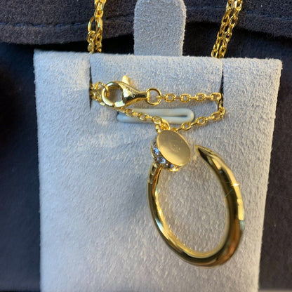 [Solara Jewelry]JUSTE NECKLACE GOLD DIAMONDS