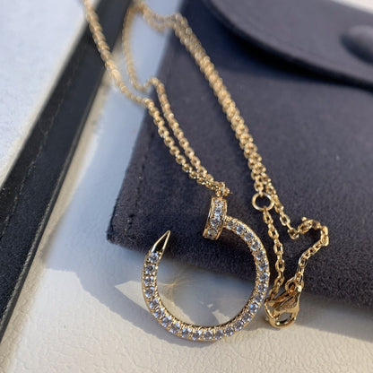 [Solara Jewelry]JUSTE NECKLACE PINK GOLD DIAMONDS