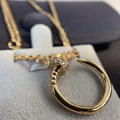 [Solara Jewelry]JUSTE NECKLACE PINK GOLD DIAMONDS