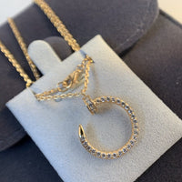 [Solara Jewelry]JUSTE NECKLACE PINK GOLD DIAMONDS