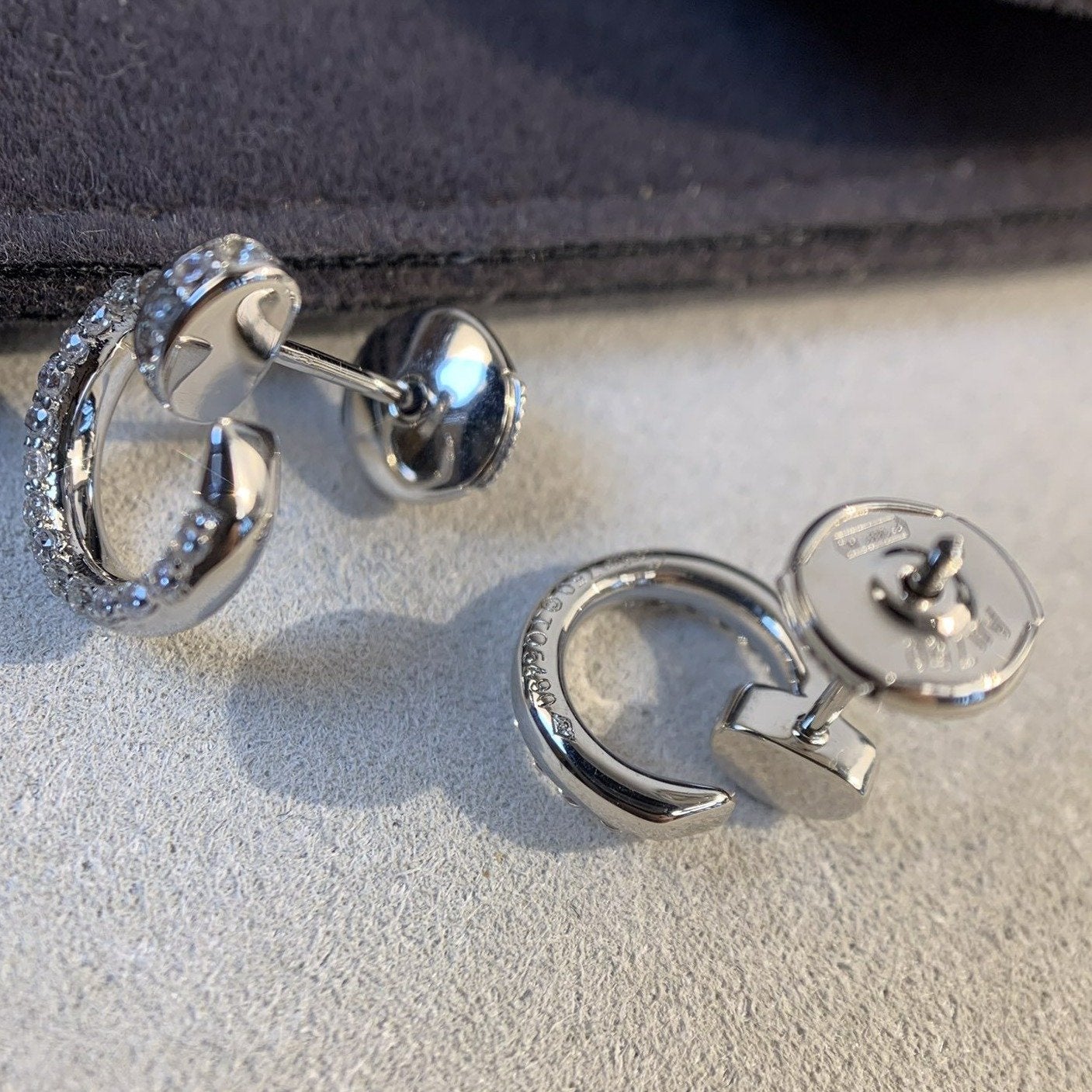 [Solara Jewelry]JUSTE EARRINGS SILVER DIAMONDS