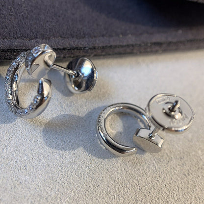 [Solara Jewelry]JUSTE EARRINGS SILVER DIAMONDS
