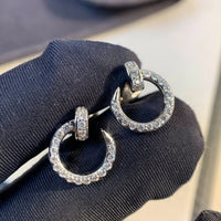 [Solara Jewelry]JUSTE EARRINGS SILVER DIAMONDS