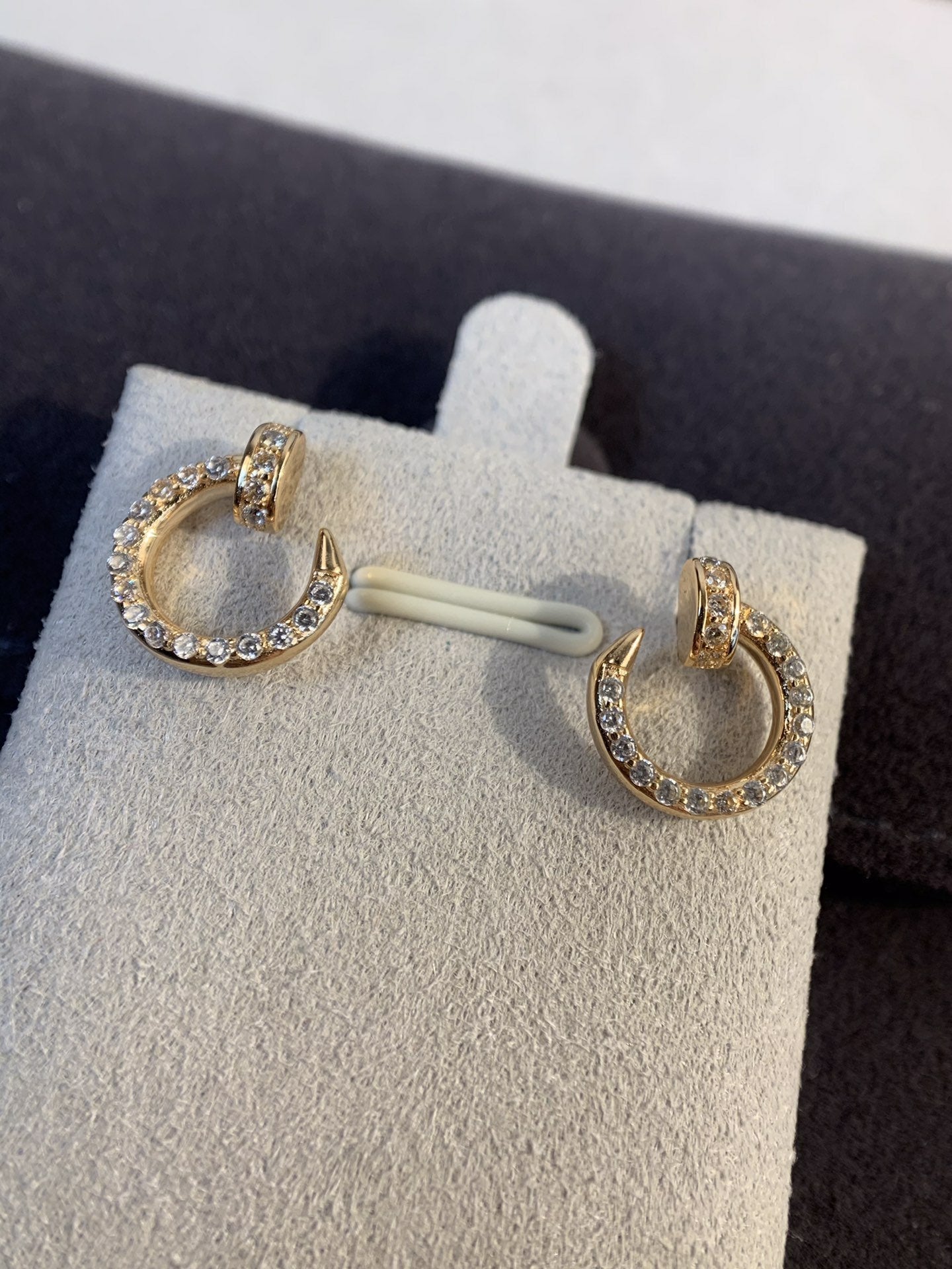 [Solara Jewelry]JUSTE EARRINGS GOLD DIAMONDS