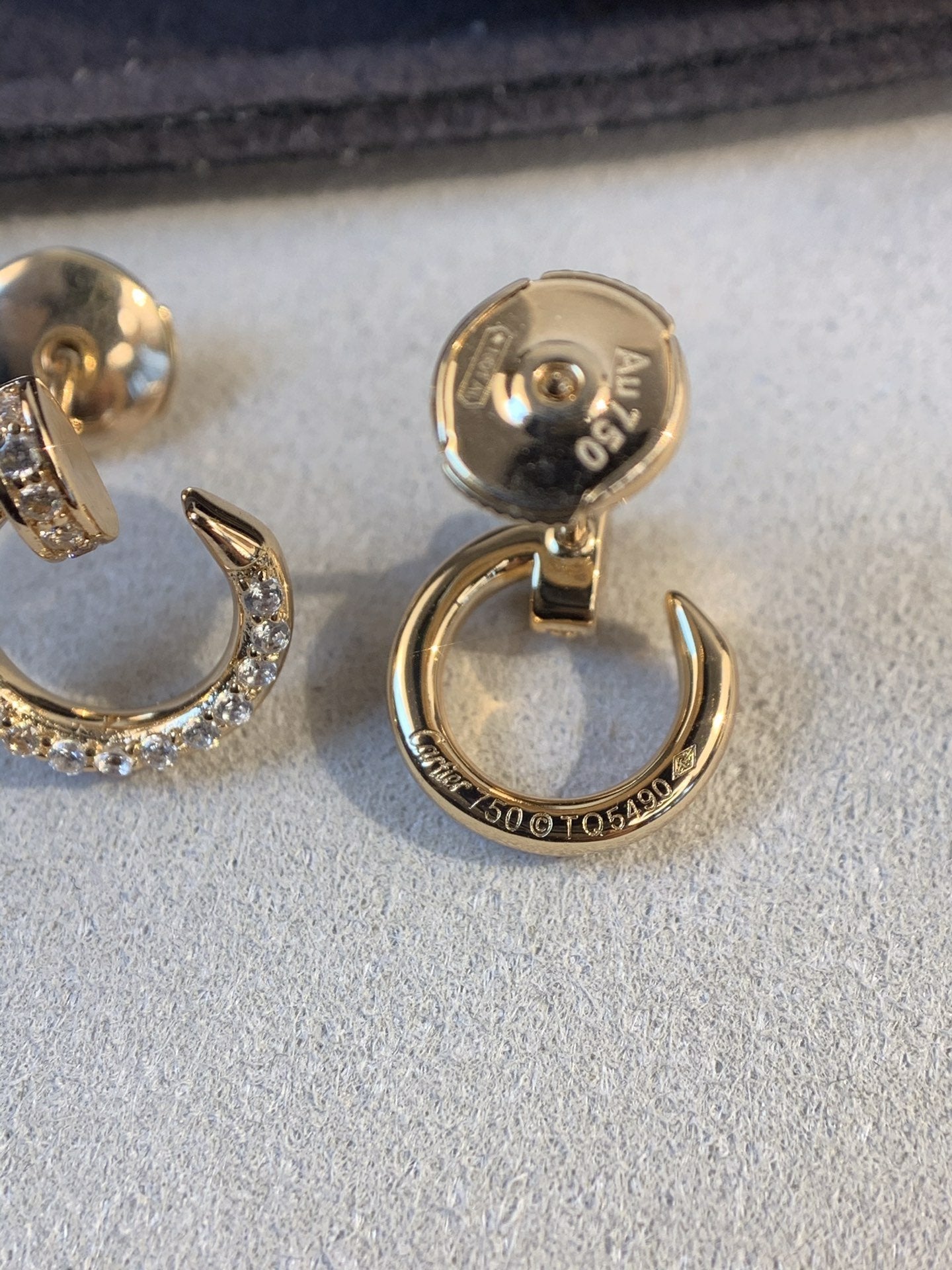 [Solara Jewelry]JUSTE EARRINGS GOLD DIAMONDS
