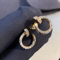 [Solara Jewelry]JUSTE EARRINGS GOLD DIAMONDS