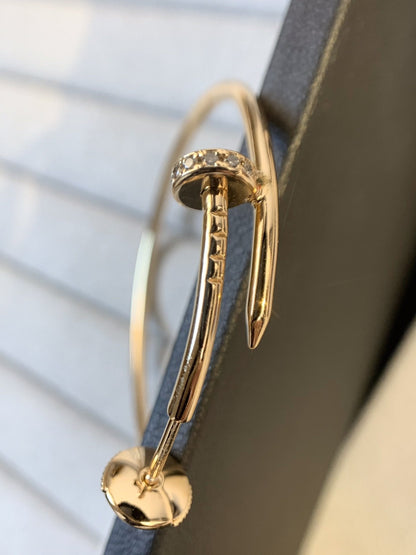[Solara Jewelry]JUSTE EARRINGS GOLD DIAMONDS 1.8MM