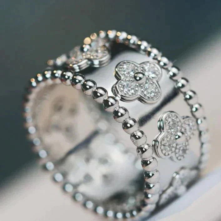 [Solara Jewelry]CLOVER KALEIDOSCOPE RING 10MM