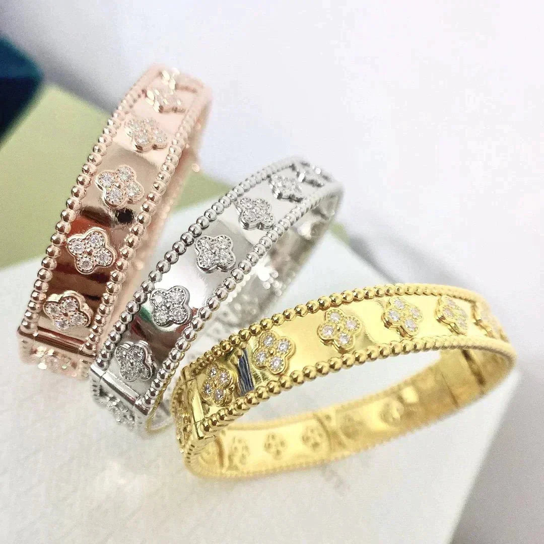[Solara Jewelry]CLOVER BRACELET 8MM DIAMONDS