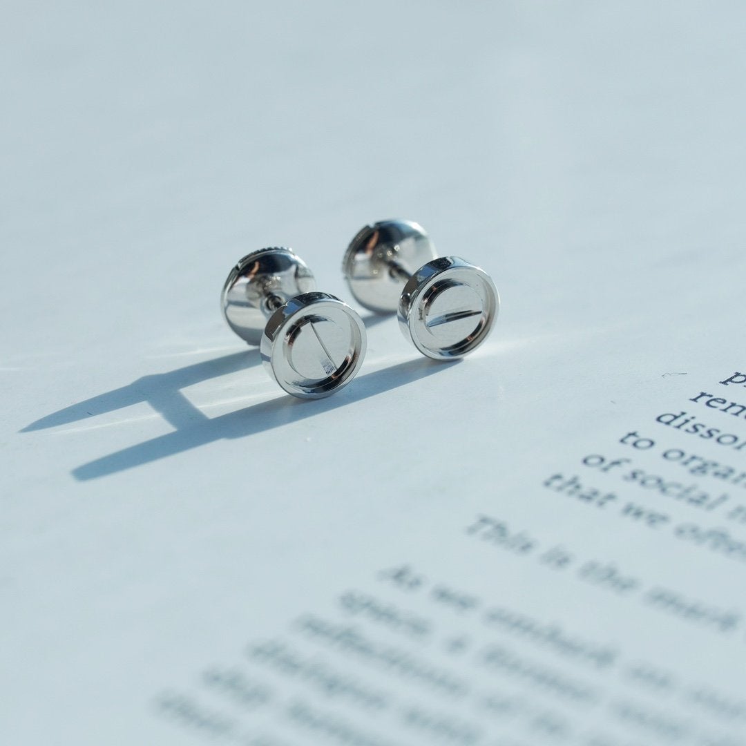[Solara Jewelry]LOVE EARRINGS SILVER 10MM