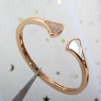 [Solara Jewelry]DREAM BRACELET OPEN PINK GOLD MOP DIAMOND