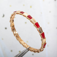 [Solara Jewelry]SERPENTI BRACELET PINK GOLD RUBELLITE