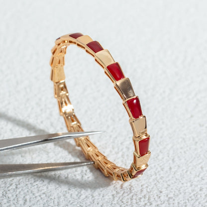 [Solara Jewelry]SERPENTI BRACELET PINK GOLD RUBELLITE