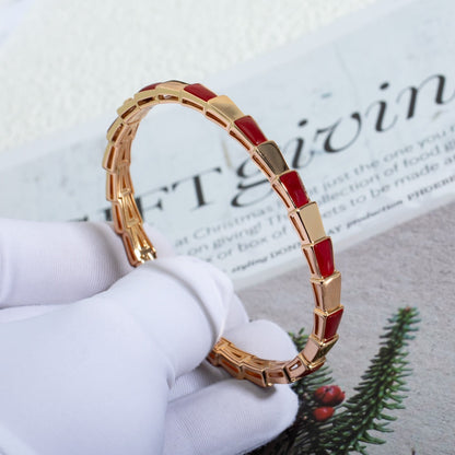 [Solara Jewelry]SERPENTI BRACELET PINK GOLD RUBELLITE