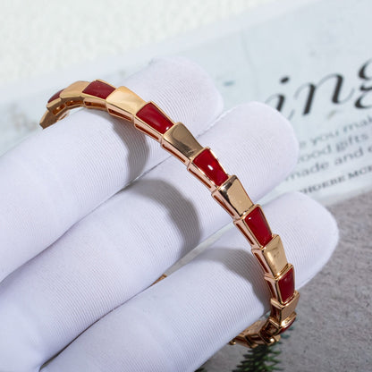[Solara Jewelry]SERPENTI BRACELET PINK GOLD RUBELLITE