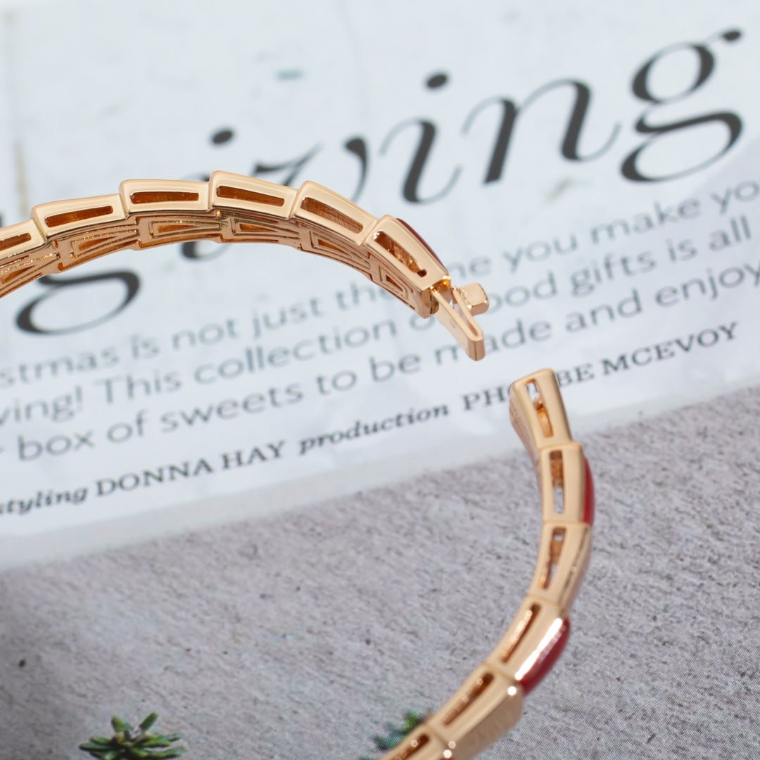 [Solara Jewelry]SERPENTI BRACELET PINK GOLD RUBELLITE