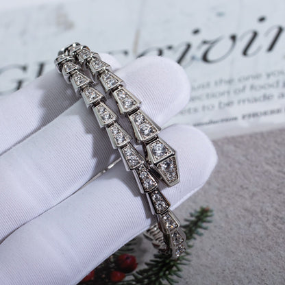 [Solara Jewelry]SERPENTI BRACELET 6MM SILVER DIAMOND