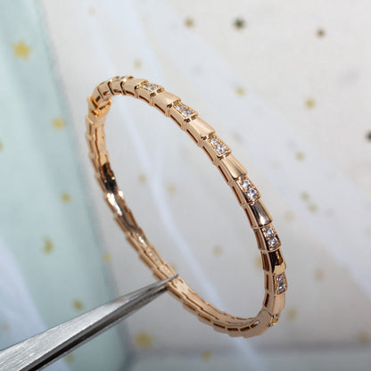 [Solara Jewelry]SERPENTI BRACELET PINK GOLD DIAMOND