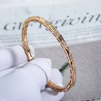 [Solara Jewelry]SERPENTI SMALL BRACELET PINK GOLD DIAMOND