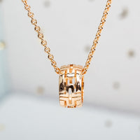 [Solara Jewelry]PARENTESI NECKLACE PINK GOLD