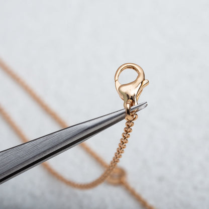 [Solara Jewelry]PARENTESI NECKLACE PINK GOLD