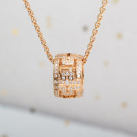[Solara Jewelry]PARENTESI HALSKETTE ROSÉGOLD DIAMANT
