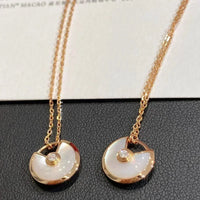 [Solara Jewelry]AMULETTE ROSE GOLD MOP NECKLACE