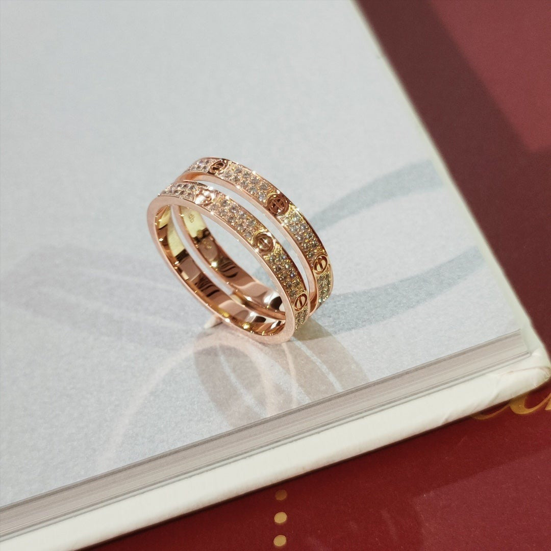 [Solara Jewelry]LOVE RING 2.65MM DIAMOND