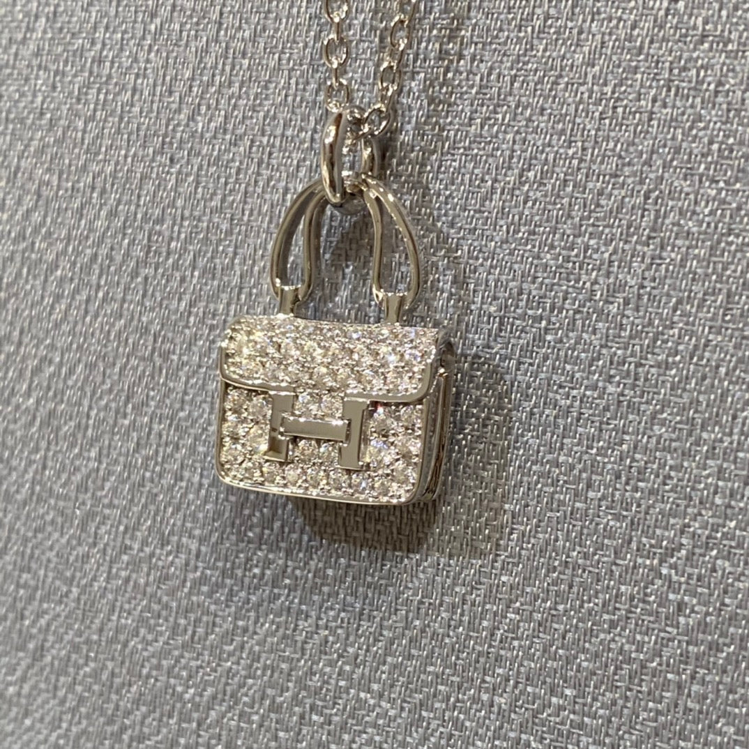 [Solara Jewelry]CONSTANCE PEDANT DIAMOND NECKLACE