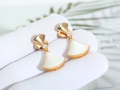 [Solara Jewelry]DREAM MOP PINK GOLD EARRINGS