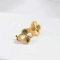 [Solara Jewelry]CLOVER MEDIUM 1 MOTIFS LASER EARRINGS