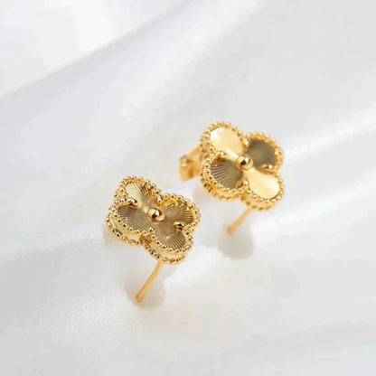 [Solara Jewelry]CLOVER MEDIUM 1 MOTIFS LASER EARRINGS