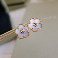 [Solara Jewelry]LUCKY WHITE MOP EARRINGS