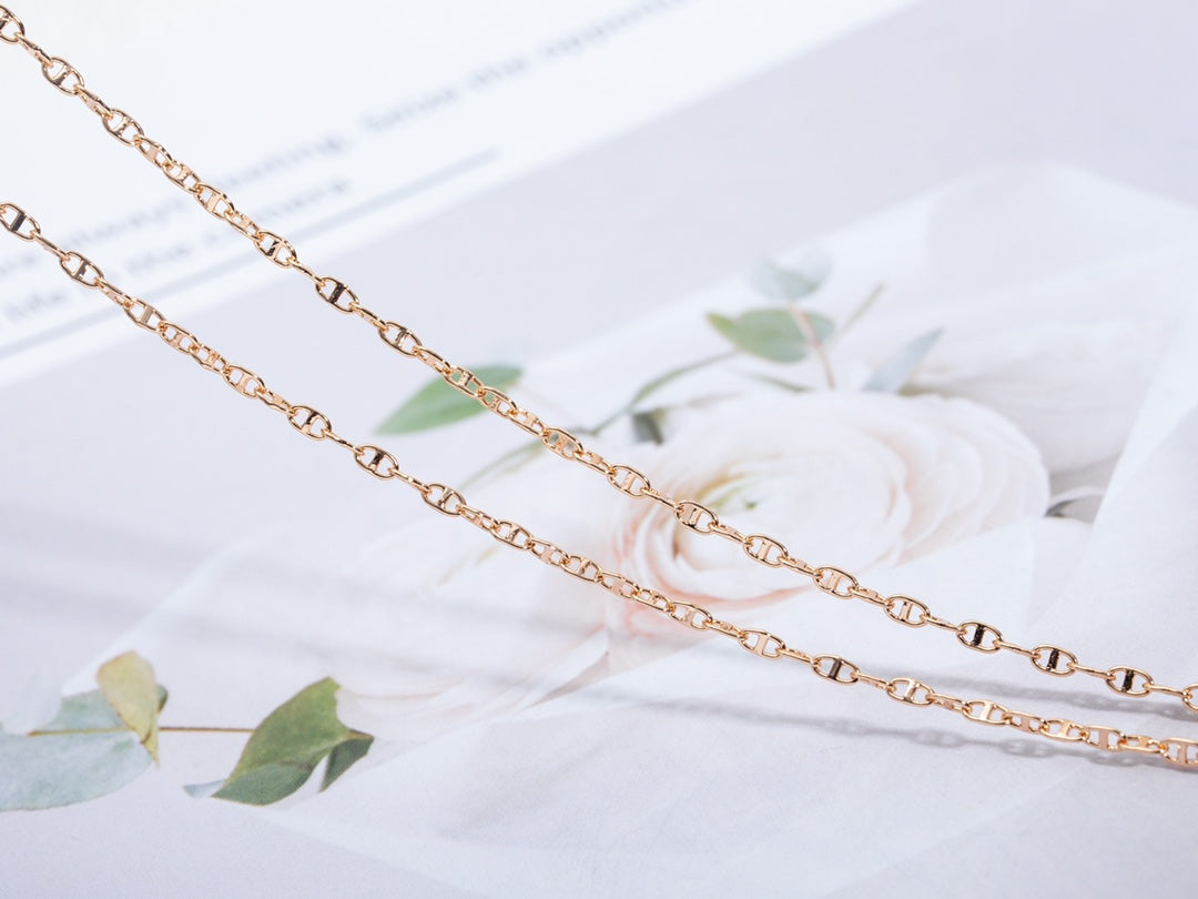 [Solara Jewelry]ECHAPPEE NECKLACE PINK GOLD